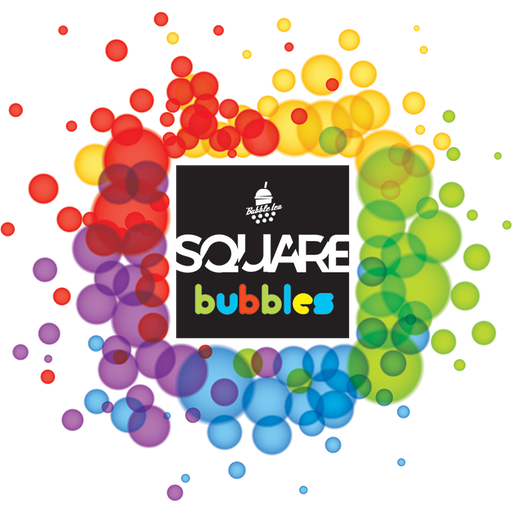Square Bubbles Bubbles Tea Logo