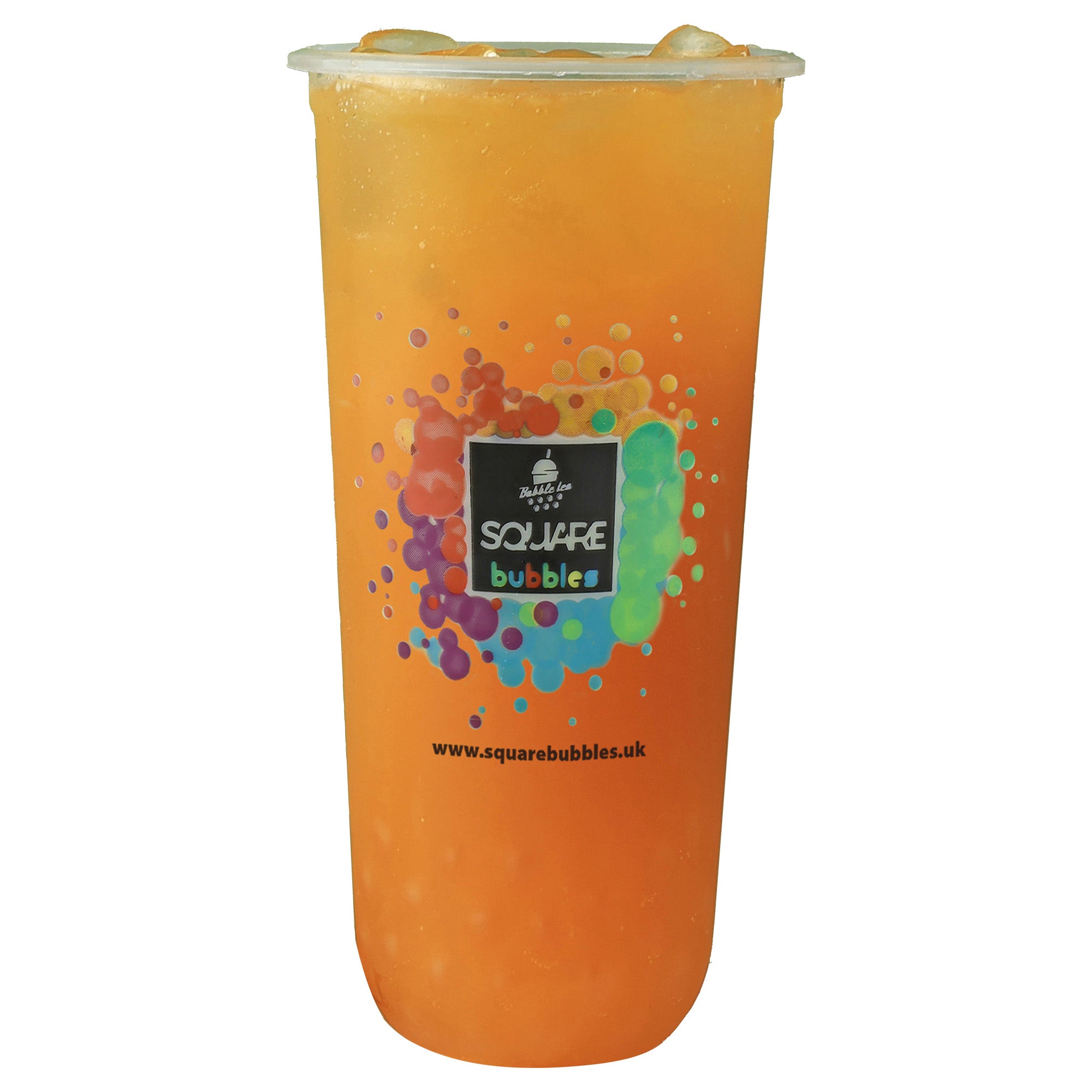 Mango Popping Boba Tea